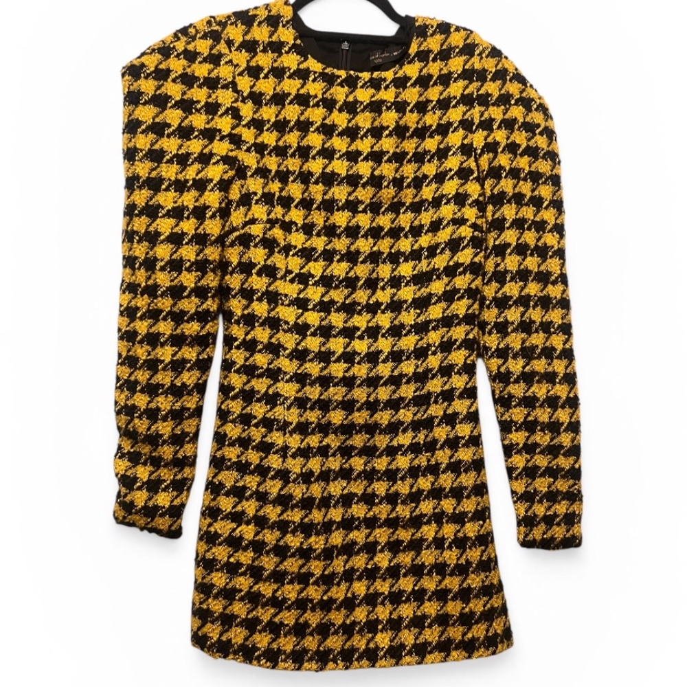 Hoarse of Harlow Houndstooth Mini Dress Size 2